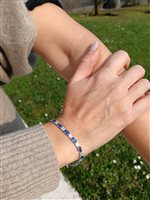Vicenza - Piazzetta Palladio 2 - Bracciale Crivelli ZAFFIRO in Oro bianco Zaffiro 7.42 Ct 035-VB27559 ZF - 035-VB27559 ZF